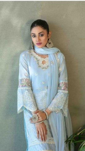 Tawakal Zevira Semi-Stitched Fancy Lawn With Fancy Dupatta